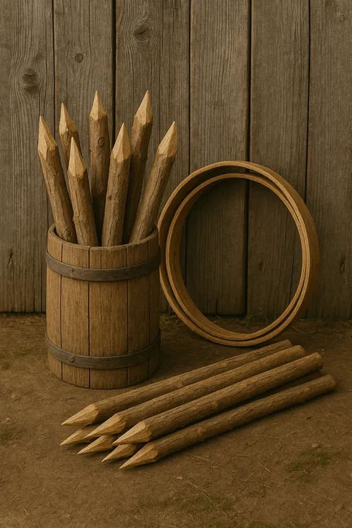Hoopwood, Poles & Rough Wooden Stakes